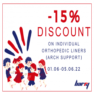 -15% DISCOUNT on individual orthopedic liners (arch support)