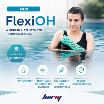 FlexiOH® is a next-generation orthopedic immobilizer and a modern alternative to plaster. Lightweight, breathable and washable, it provides reliable limb fixation.