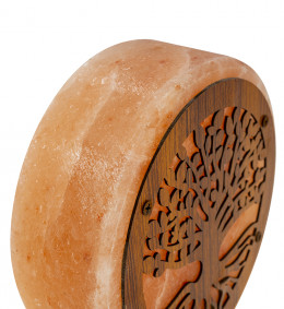 Соляная лампа Barry Life с деревянным рисунком