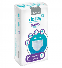 Подгузники-трусы для взрослых Dailee, шт (M 80-120см 5 капель N1 (в уп N30))